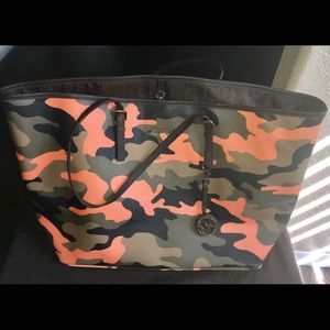 MK Jet Set Camo Tote
